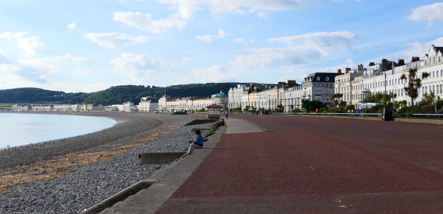 Hotels looking towards the Little Orme