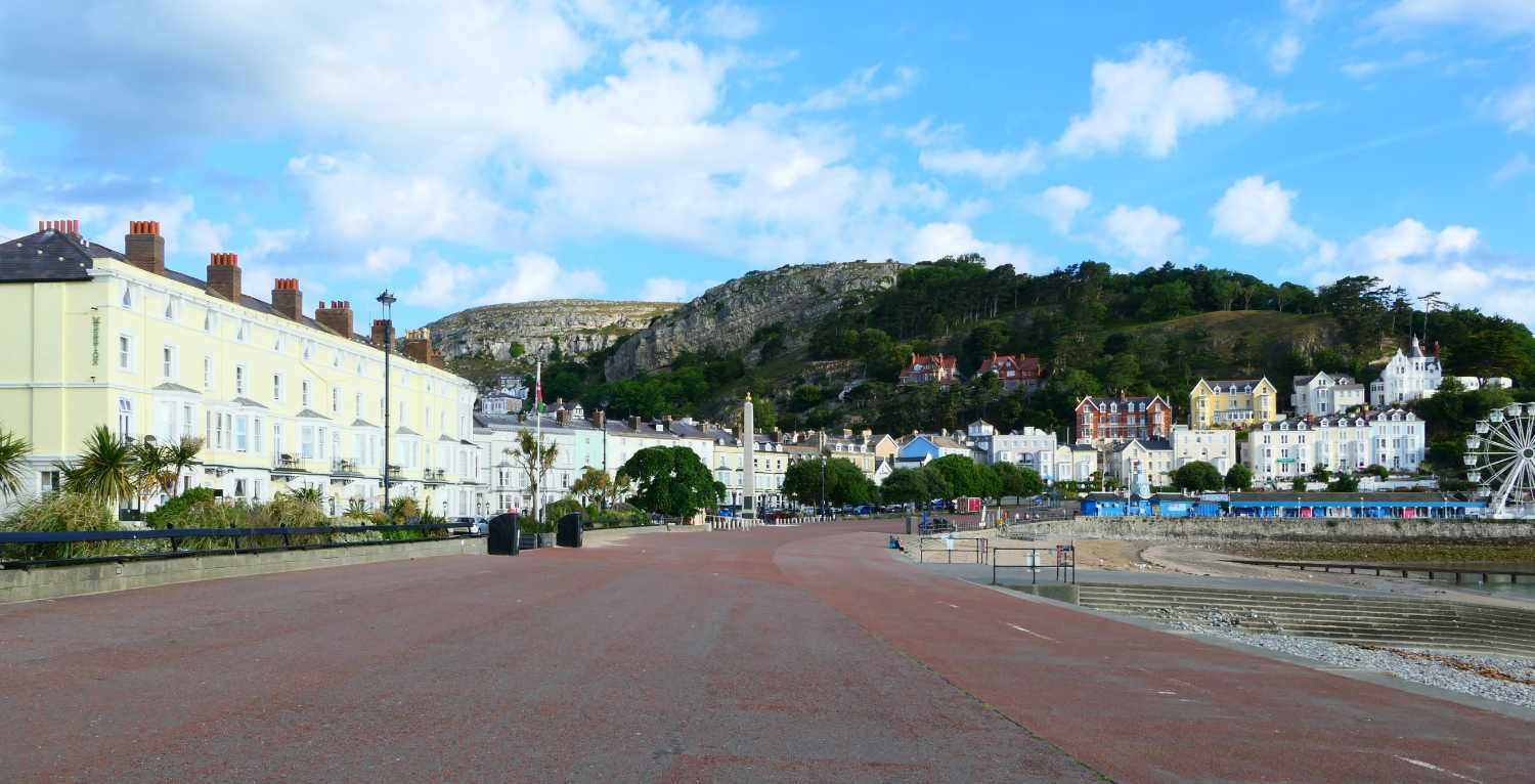 Hotels looking towards the Great Orme