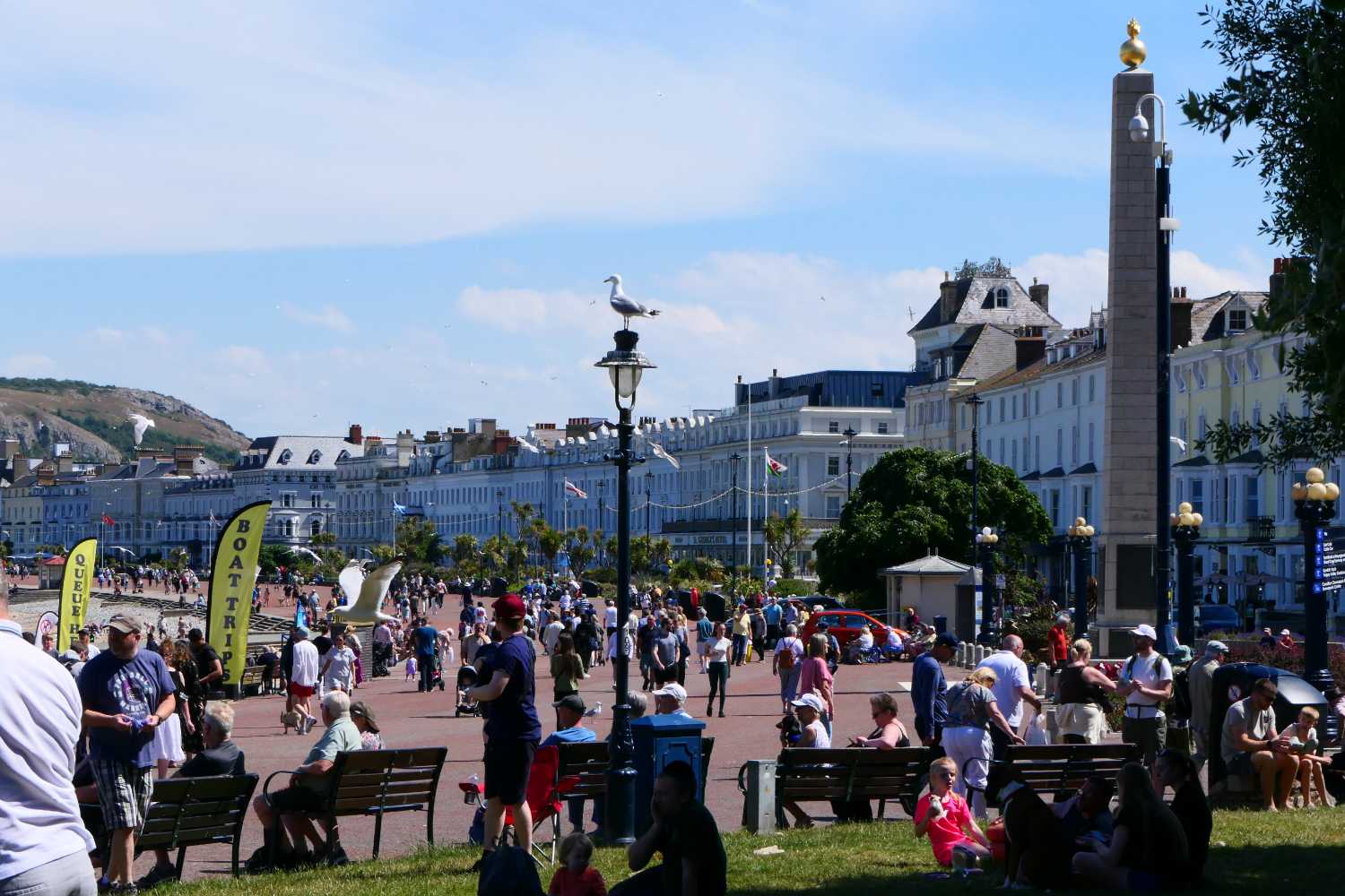 Seafront at Llandudno on a June Sunday Afternoon