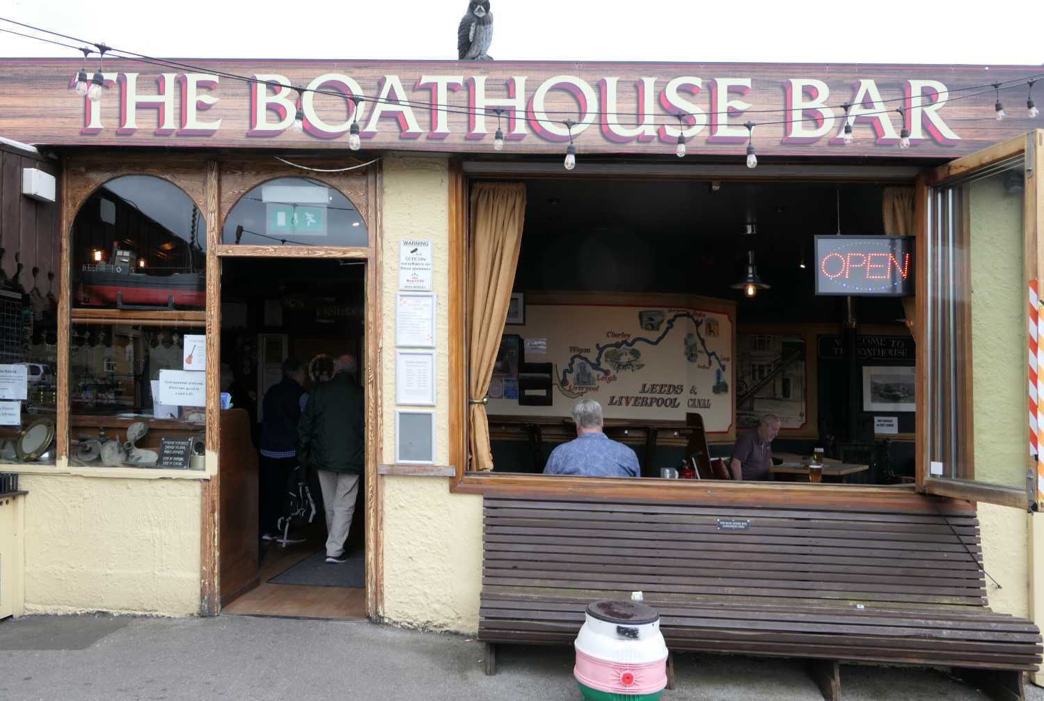 Outside of the boat House