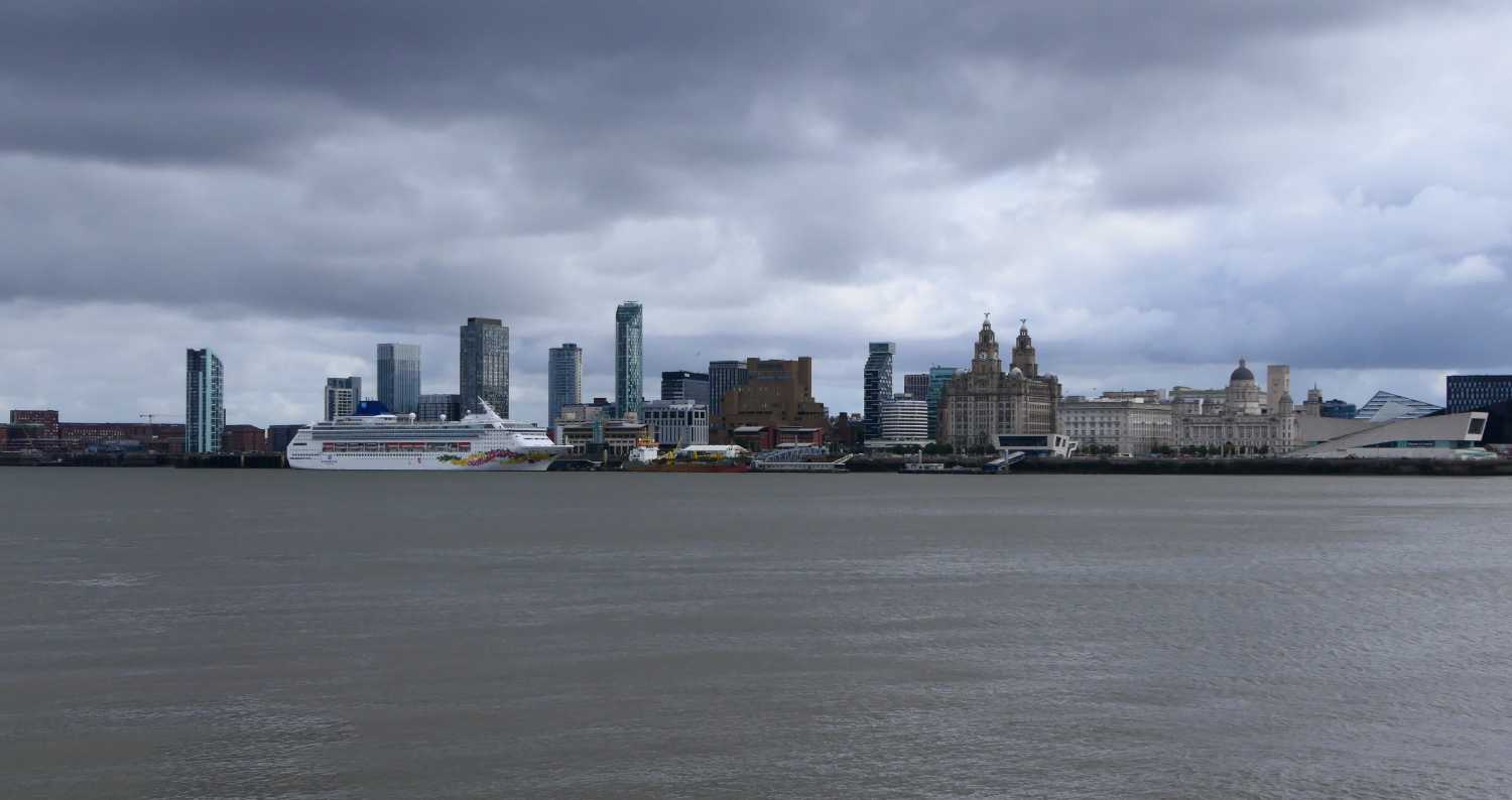 Cruise liner at the Port of Liverpool