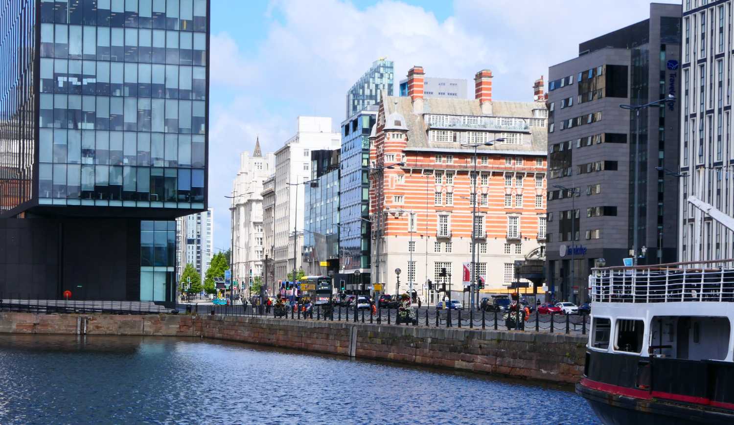 The strand, Liverpool across Canning Dock