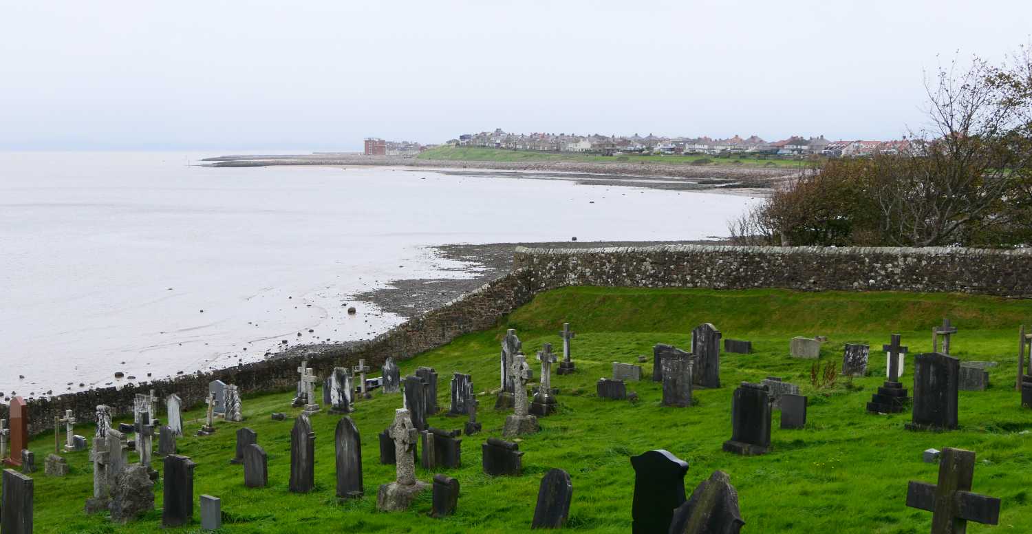 Looking noth along the coast, from the church