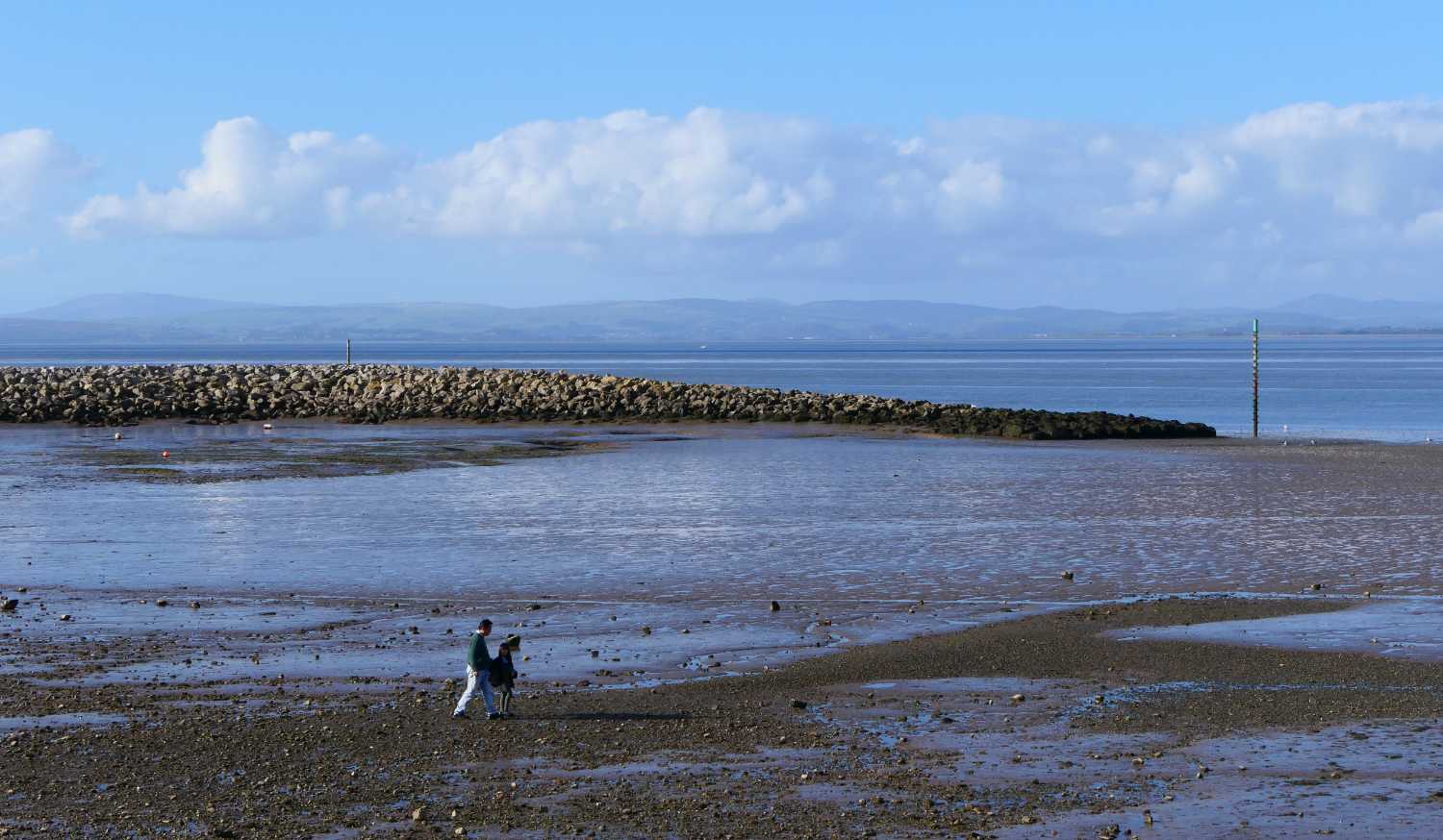 Morcambe seafront looking towards the South Lakes